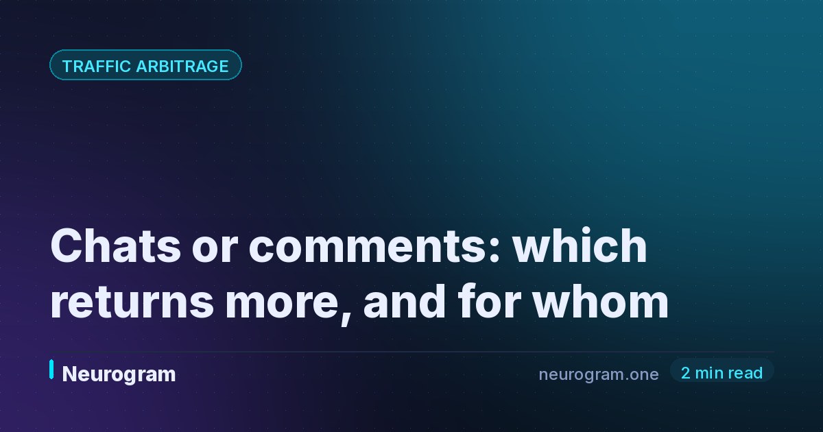 Chats or comments: which returns more, and for whom