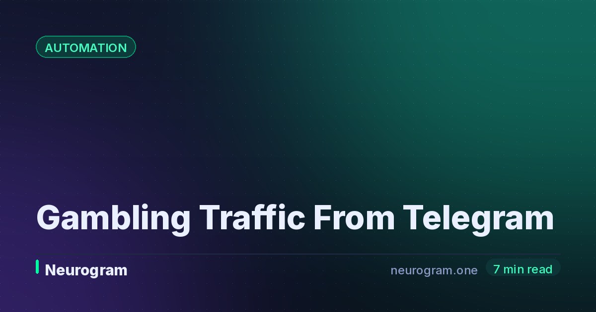 Gambling Traffic From Telegram