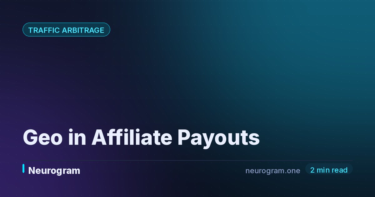 Geo in Affiliate Payouts