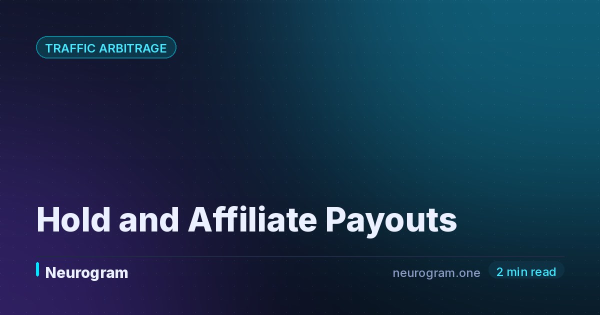 Hold and Affiliate Payouts