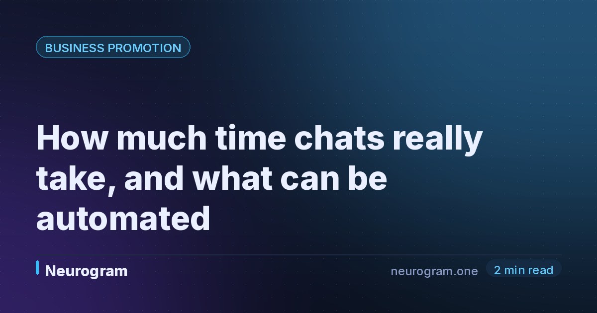 How much time chats really take, and what can be automated