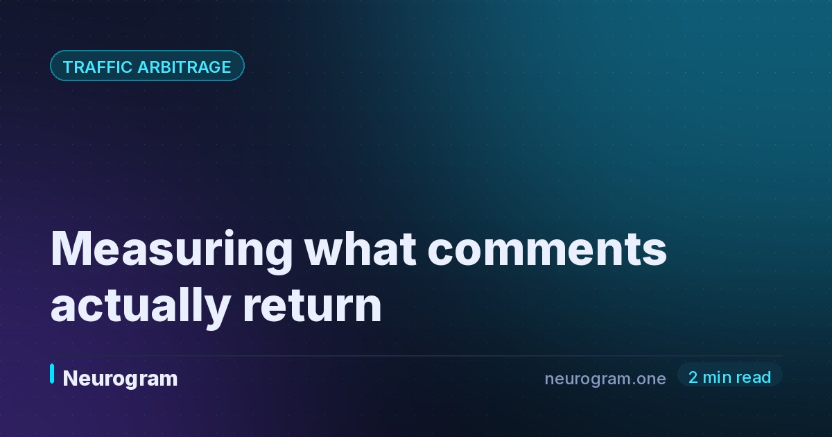 Measuring what comments actually return