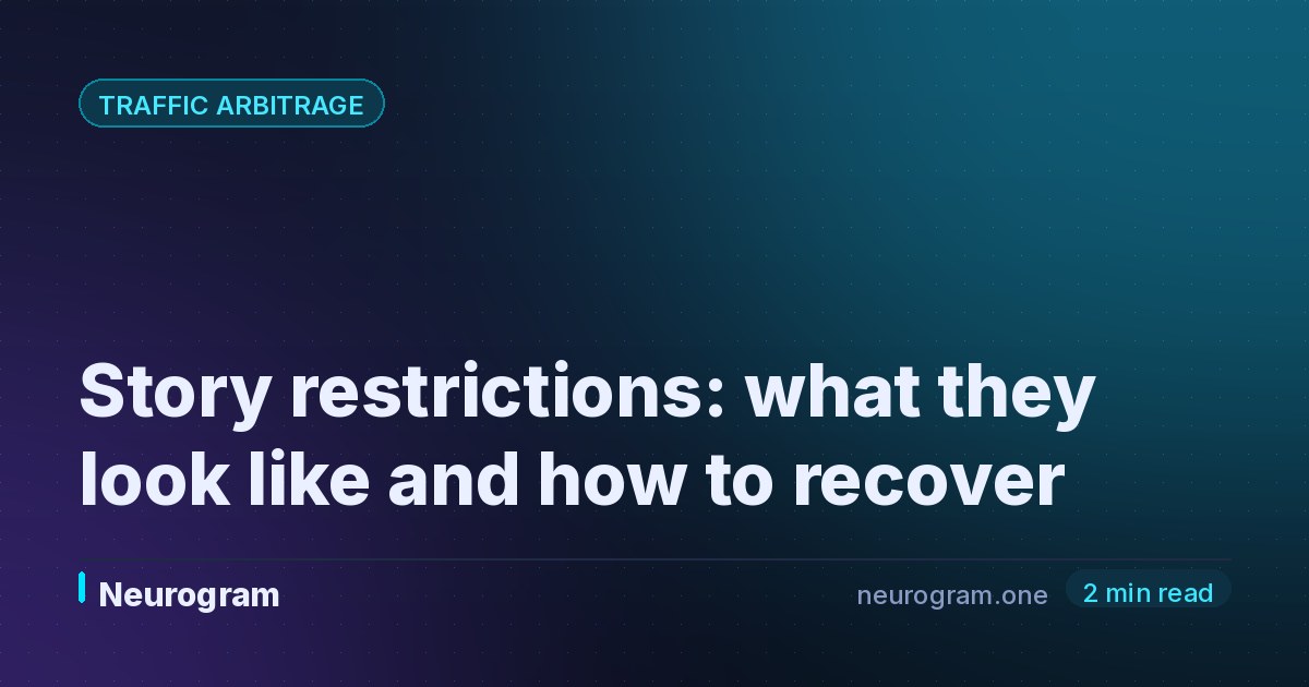 Story restrictions: what they look like and how to recover