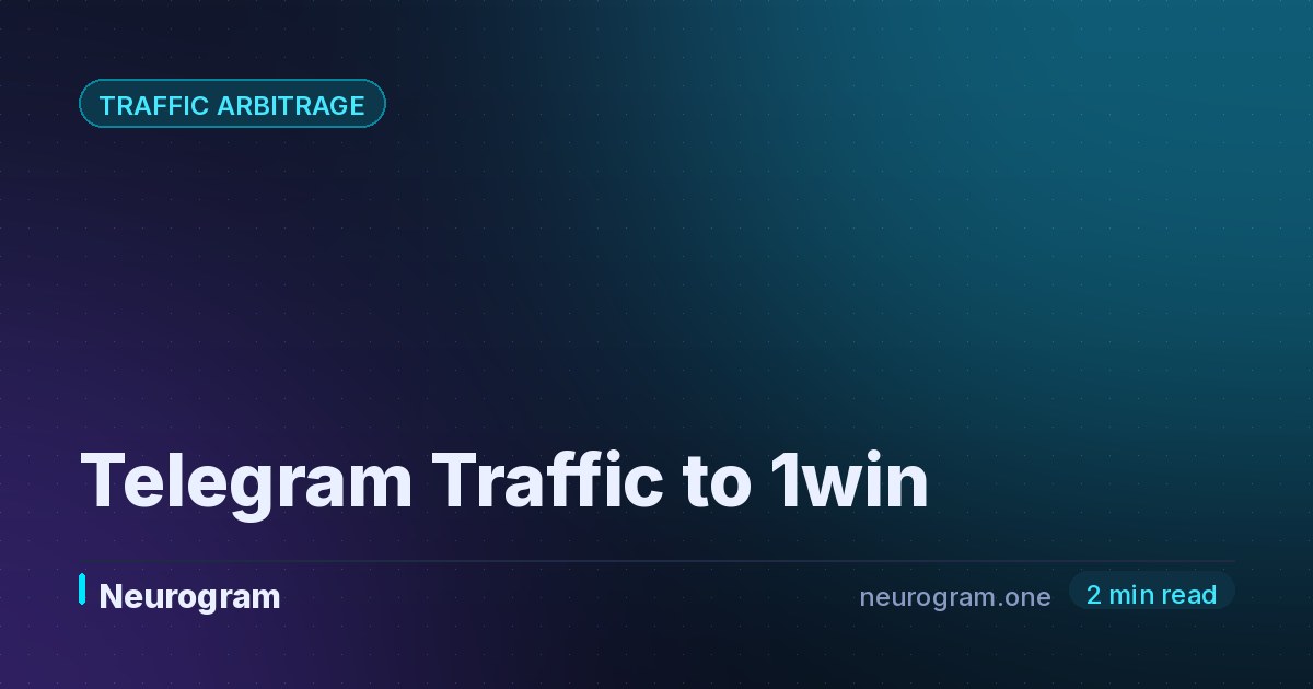 Telegram Traffic to 1win
