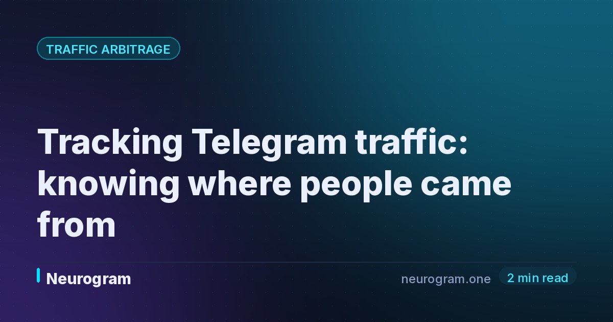 Tracking Telegram traffic: knowing where people came from
