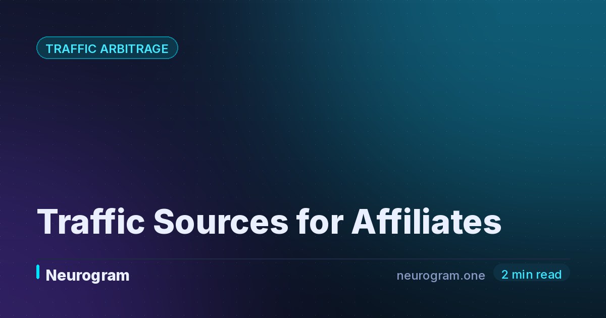 Traffic Sources for Affiliates