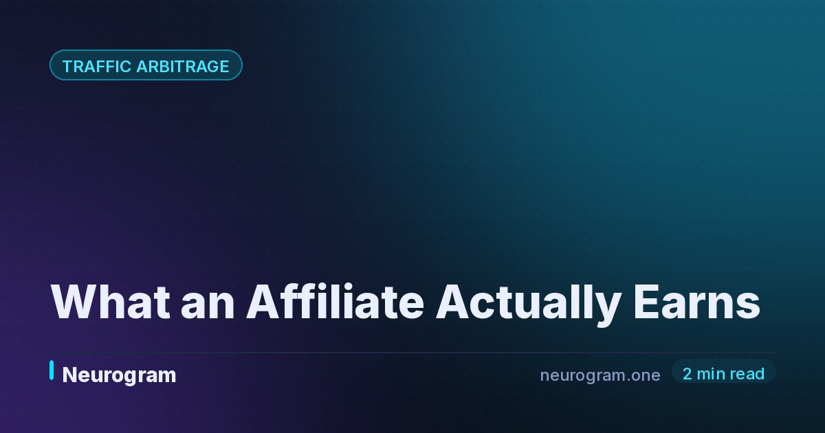 What an Affiliate Actually Earns
