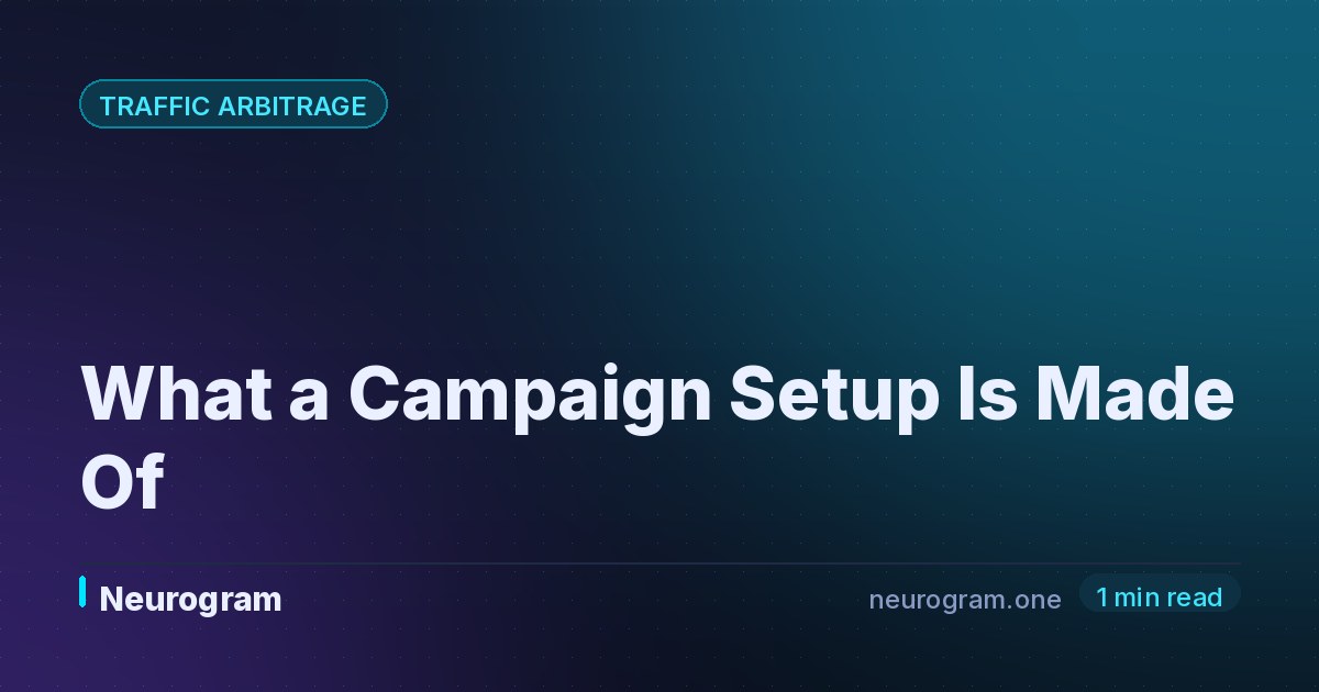 What a Campaign Setup Is Made Of
